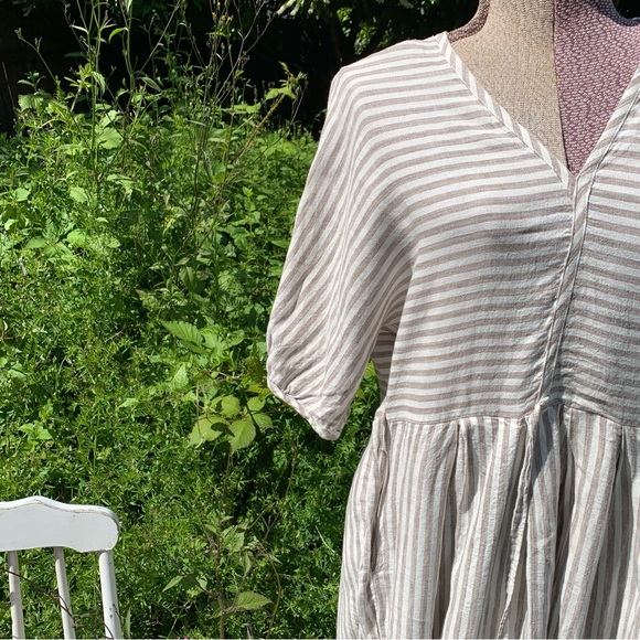 MODASPIA French Stripe Linen Dress - Picture 4 of 14